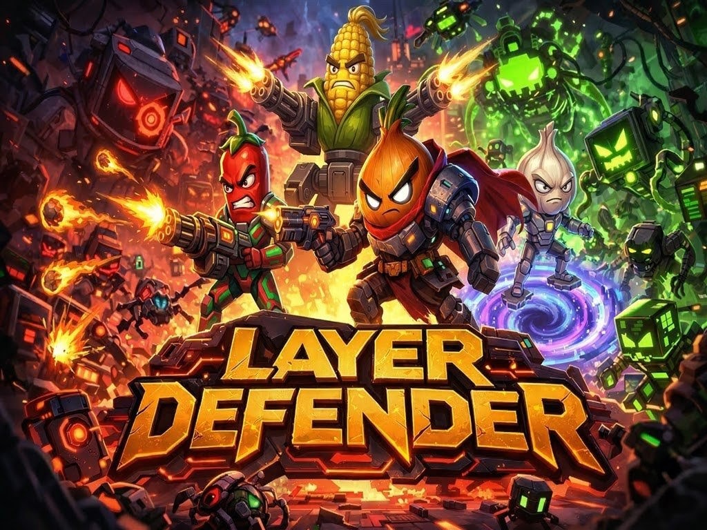 Battle Defender Layer Defender — Cybersecurity Horde Shooter | Shielded Onion